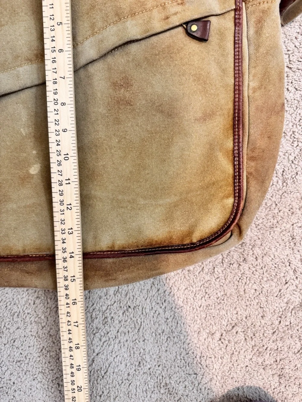 Bed Stu Gradient Canvas Messenger Bag Rustic Boho Distressed Crossbody B92